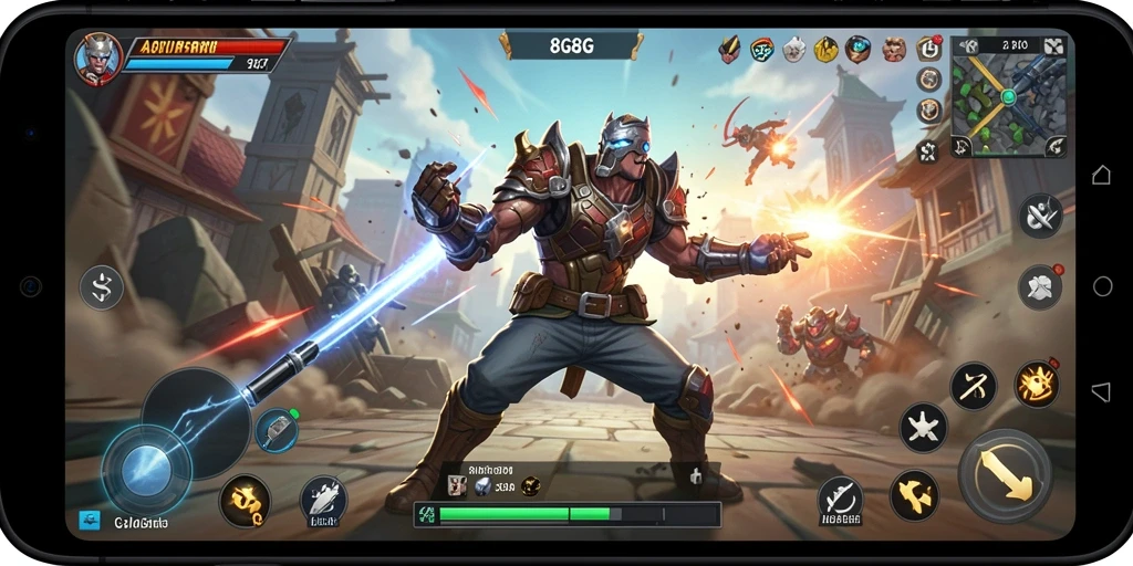 Screenshot menunjukkan aksi seru dalam game 8G8G yang penuh tantangan.