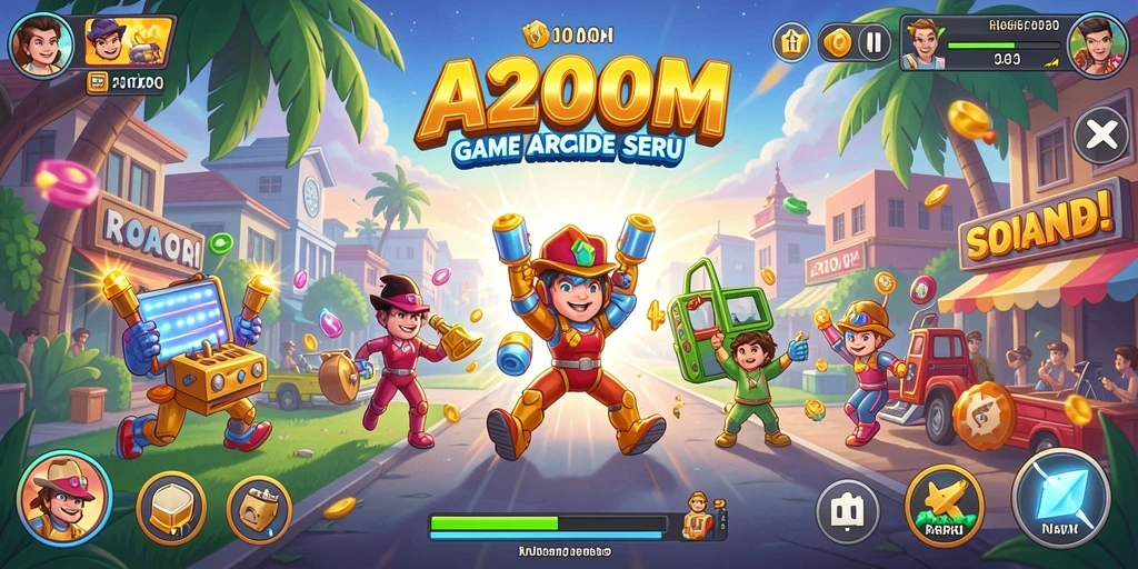 Tampilan gameplay A200M yang menarik dan menantang.