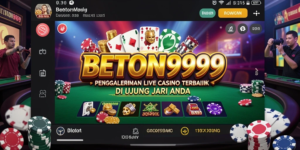 Tampilan gameplay Live Casino yang mendebarkan dan interaktif.