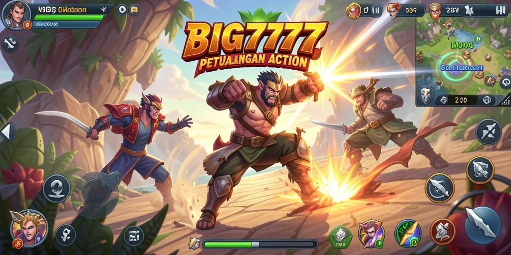 Tampilan aksi seru dan mendebarkan dalam BIG777.