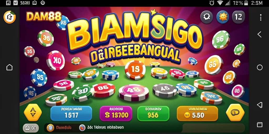 Tangkapan layar menunjukkan gameplay menegangkan dalam permainan Bingo.
