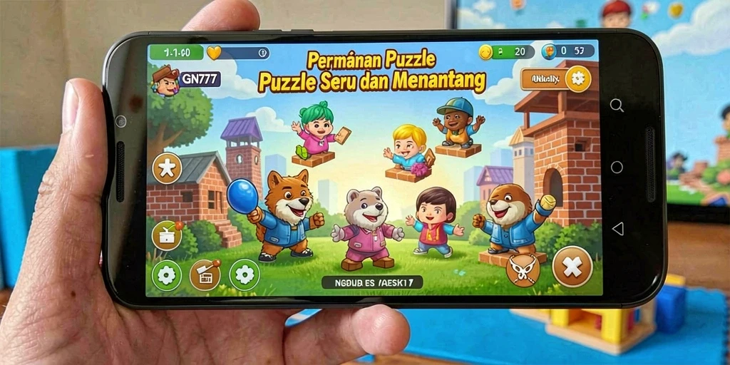 Tangkapan layar menunjukkan gameplay menarik dari game Puzzle GN777.