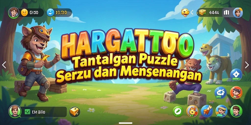 Gameplay HARGATOTO menampilkan berbagai tantangan puzzle yang menarik.