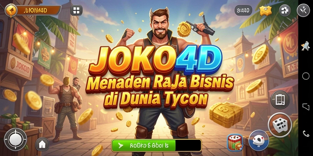 Tampilan gameplay JOKO4D yang menampilkan pengelolaan bisnis Tycoon.