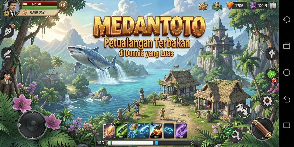 Tampilan menakjubkan dari gameplay MEDANTOTO di dunia terbuka.