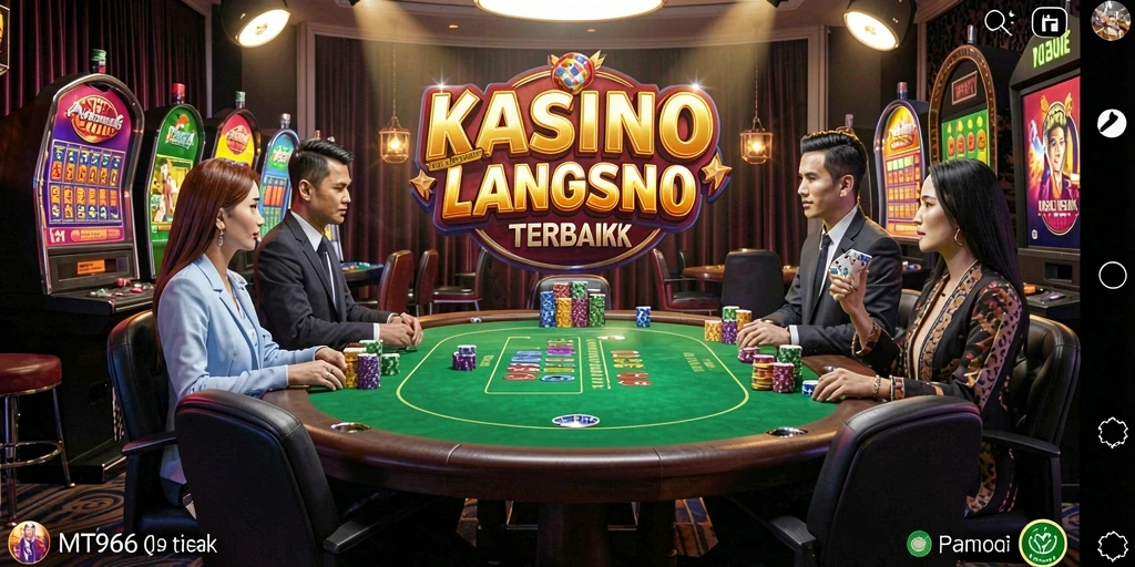 Tampilan gameplay Live Casino yang mendebarkan dan interaktif.