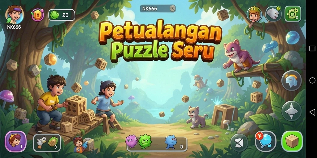 Tampilan screenshot NK666 memperlihatkan gameplay seru dan penuh tantangan Puzzle.