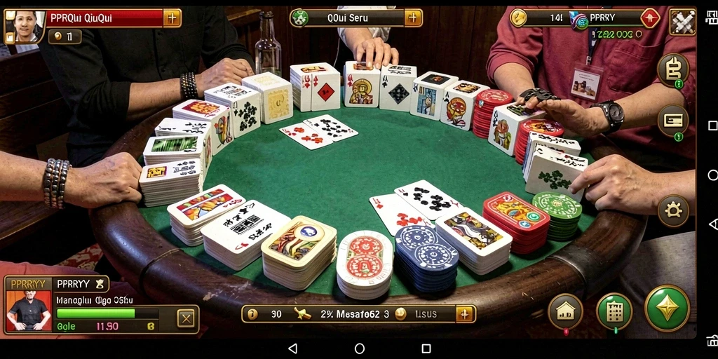 Gameplay seru dalam PPRRYY menunjukkan kompetisi QiuQiu.