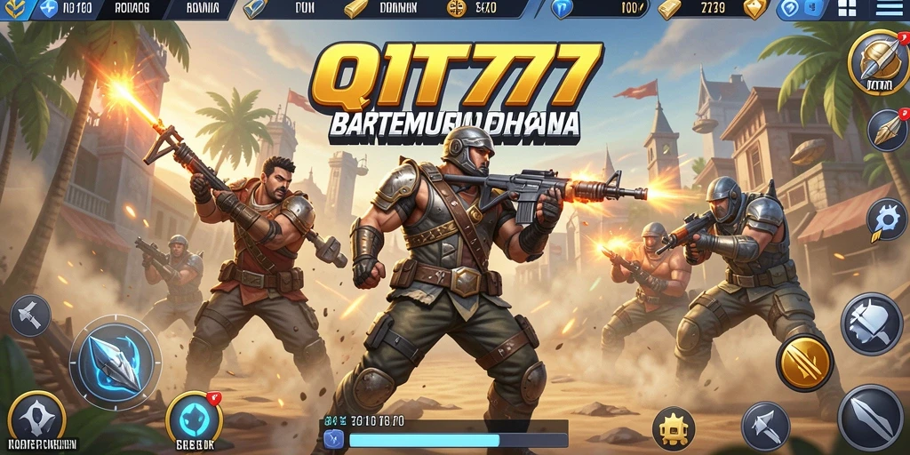 Tampilan gameplay seru dari QT777 dalam pertarungan Battle Royale.