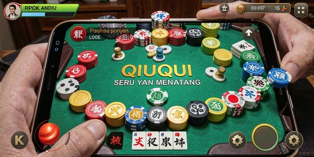 Screenshot gameplay QiuQiu yang seru dan menegangkan.