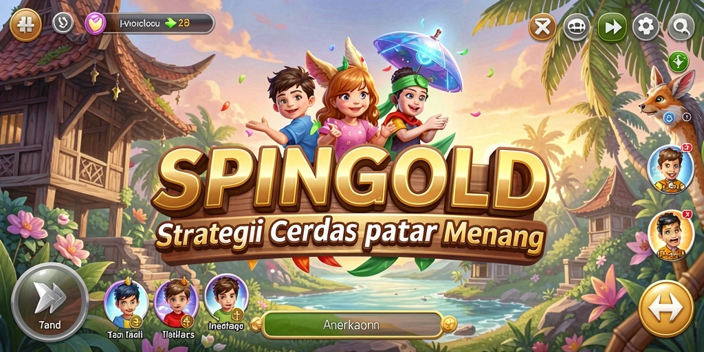 Tampilan gameplay SPINGOLD yang menarik dengan aksi strategi.