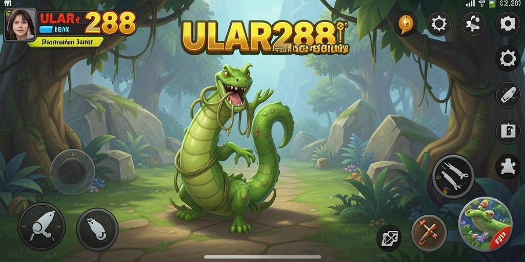 Tampilan gameplay seru dan grafis berwarna-warni dari ULAR288.
